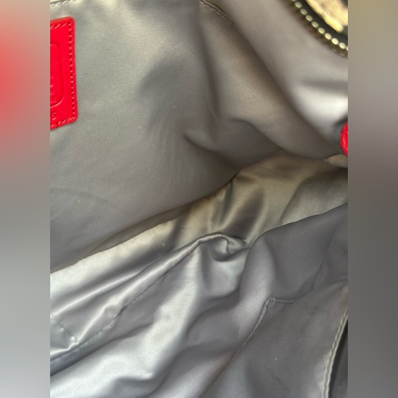 Authentic COACH purse -Parker Ocelot Print Fabric with red leather accents. - Picture 7 of 7